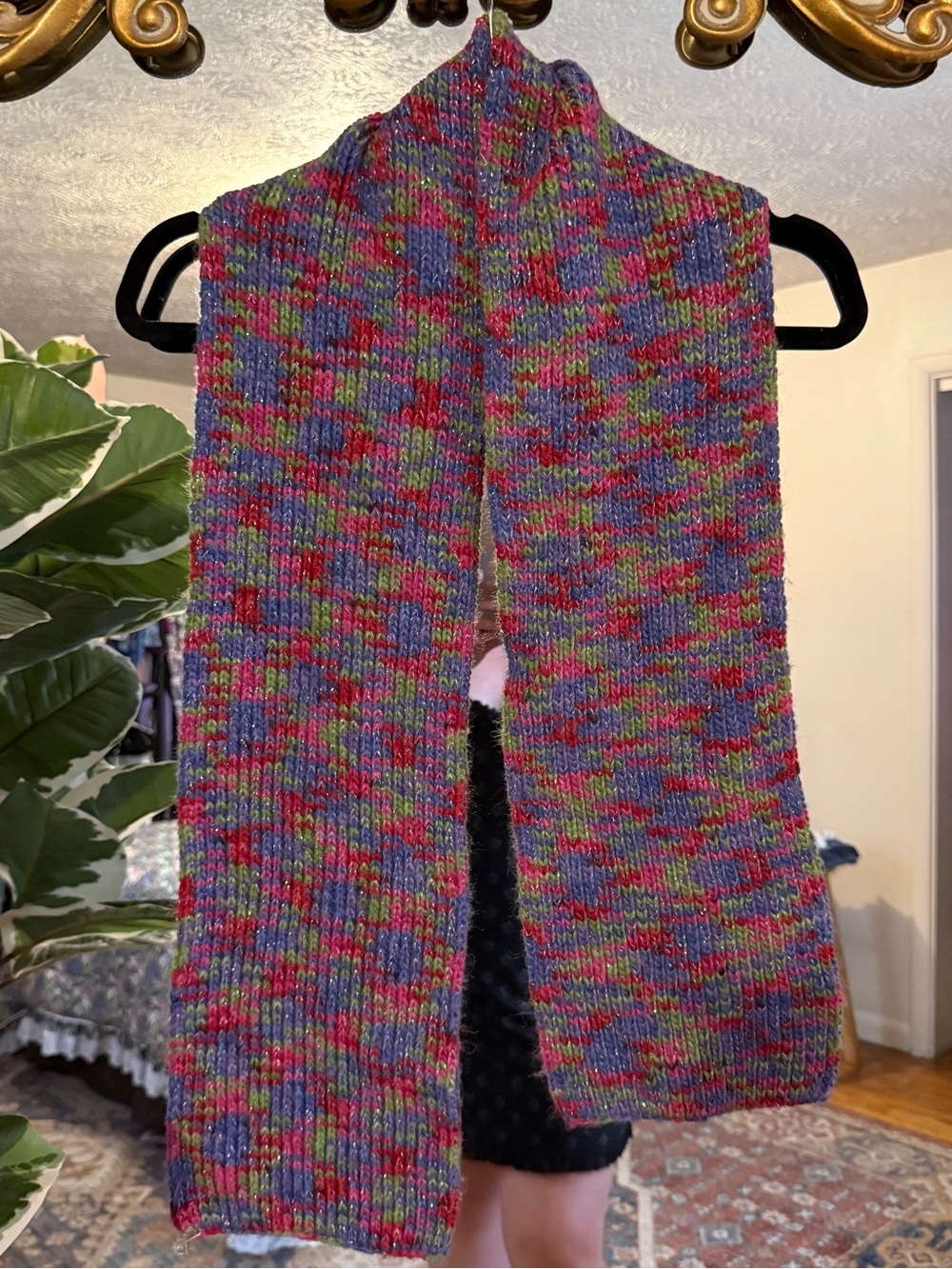 SO Y2K colorful knit scarf